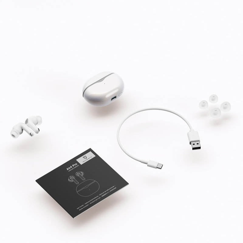 Soundpeats Air4 Pro - White | ANC Hybrid Gaming Airpods | Soundpeats.pk