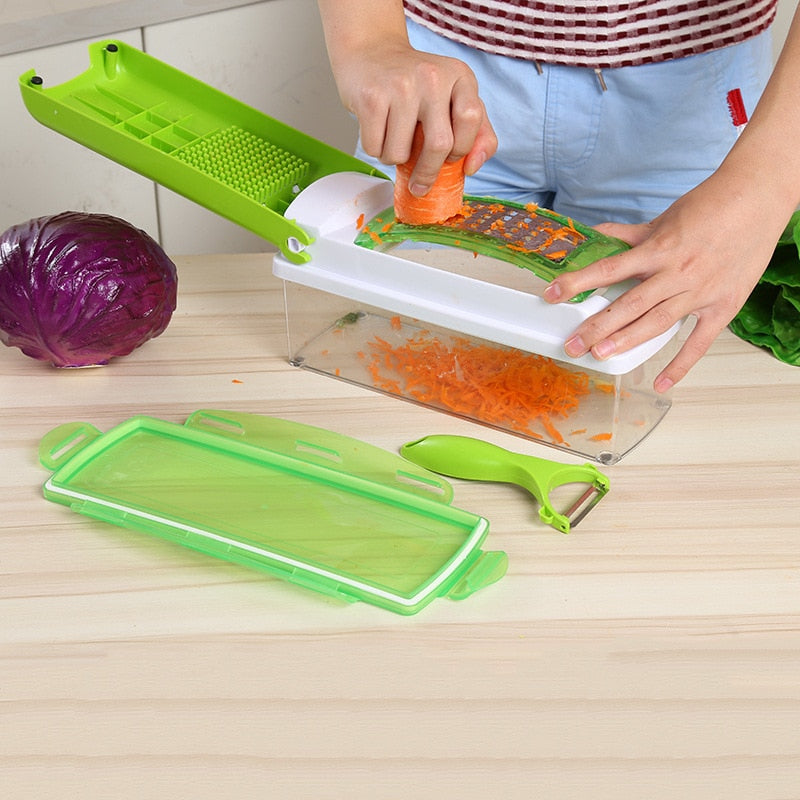 Function Kitchen Tool Vegetables Fruits Dicer Food Slicer Cutter