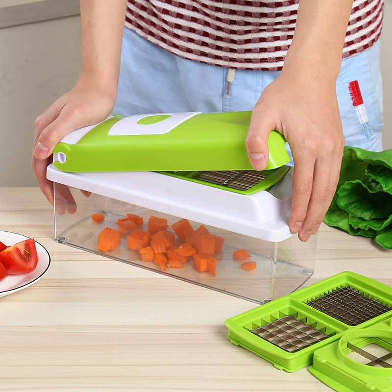 Function Kitchen Tool Vegetables Fruits Dicer Food Slicer Cutter