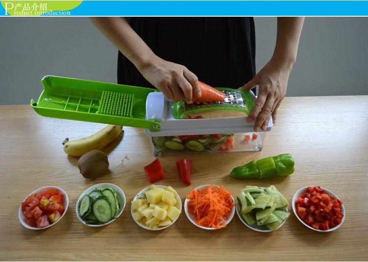 Function Kitchen Tool Vegetables Fruits Dicer Food Slicer Cutter