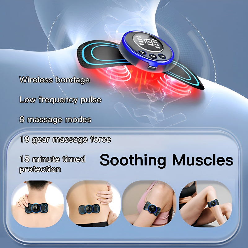 Mini Electric Massage Sticks with 8 Modes and 19 Intensity Levels