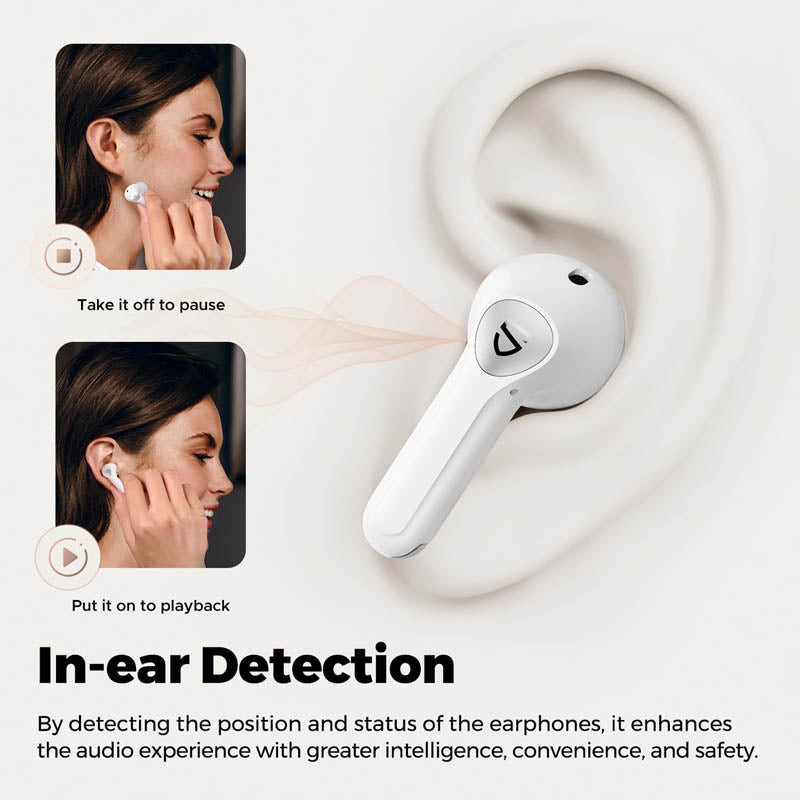 Soundpeats Air4 Pro - White | ANC Hybrid Gaming Airpods | Soundpeats.pk