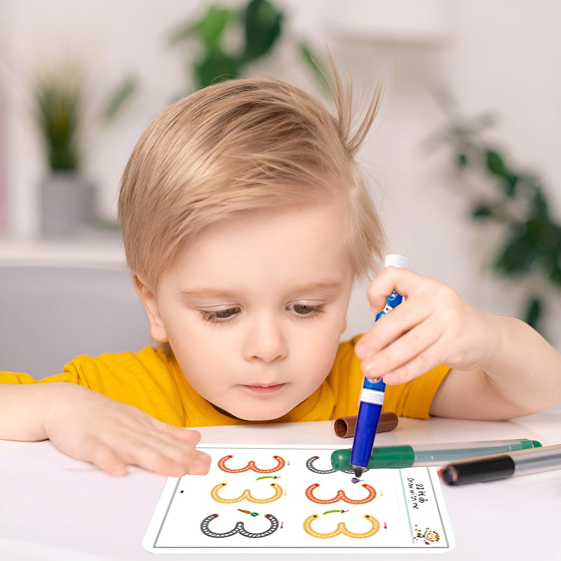 Workbook Set For Kids – Mastering Lines, Shapes, And Patterns In Handwriting And Drawing