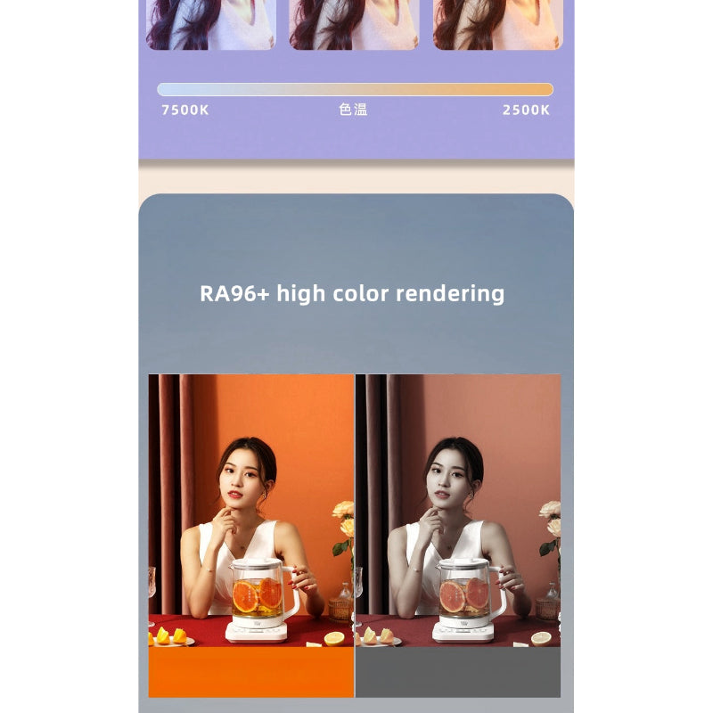 RL-100 Studio LED Light Panel – Adjustable Color Temperature & Brightness with Remote Control