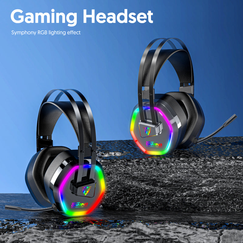 Headset with 7.1 Surround Sound, Noise-Cancelling Mic & 50mm Drivers