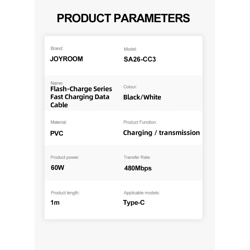 Type-C Fast Charging High-Quality Data Cable