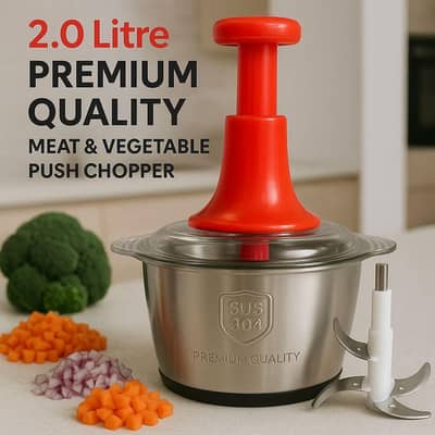 Multifunctional Stainless Steel Push Chopper