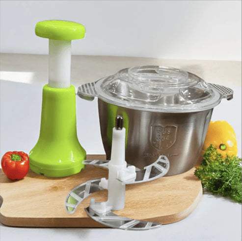 Multifunctional Stainless Steel Push Chopper