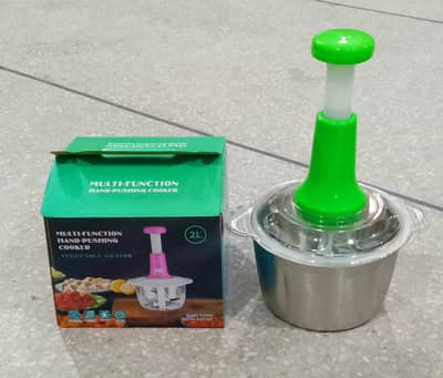 Multifunctional Stainless Steel Push Chopper