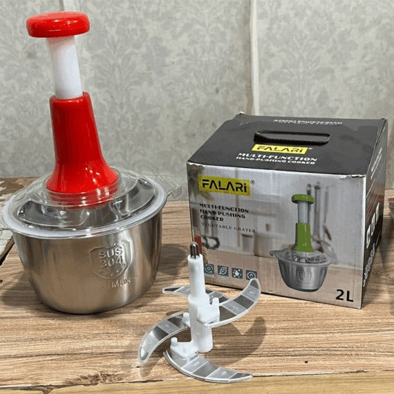 Multifunctional Stainless Steel Push Chopper