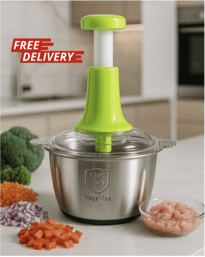 Multifunctional Stainless Steel Push Chopper